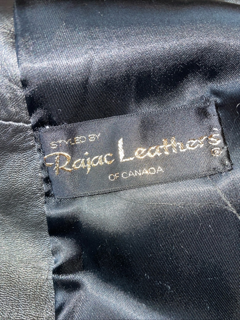 Rajac Vintage fur leather chevron coat 1970’s - Picture 8 of 10
